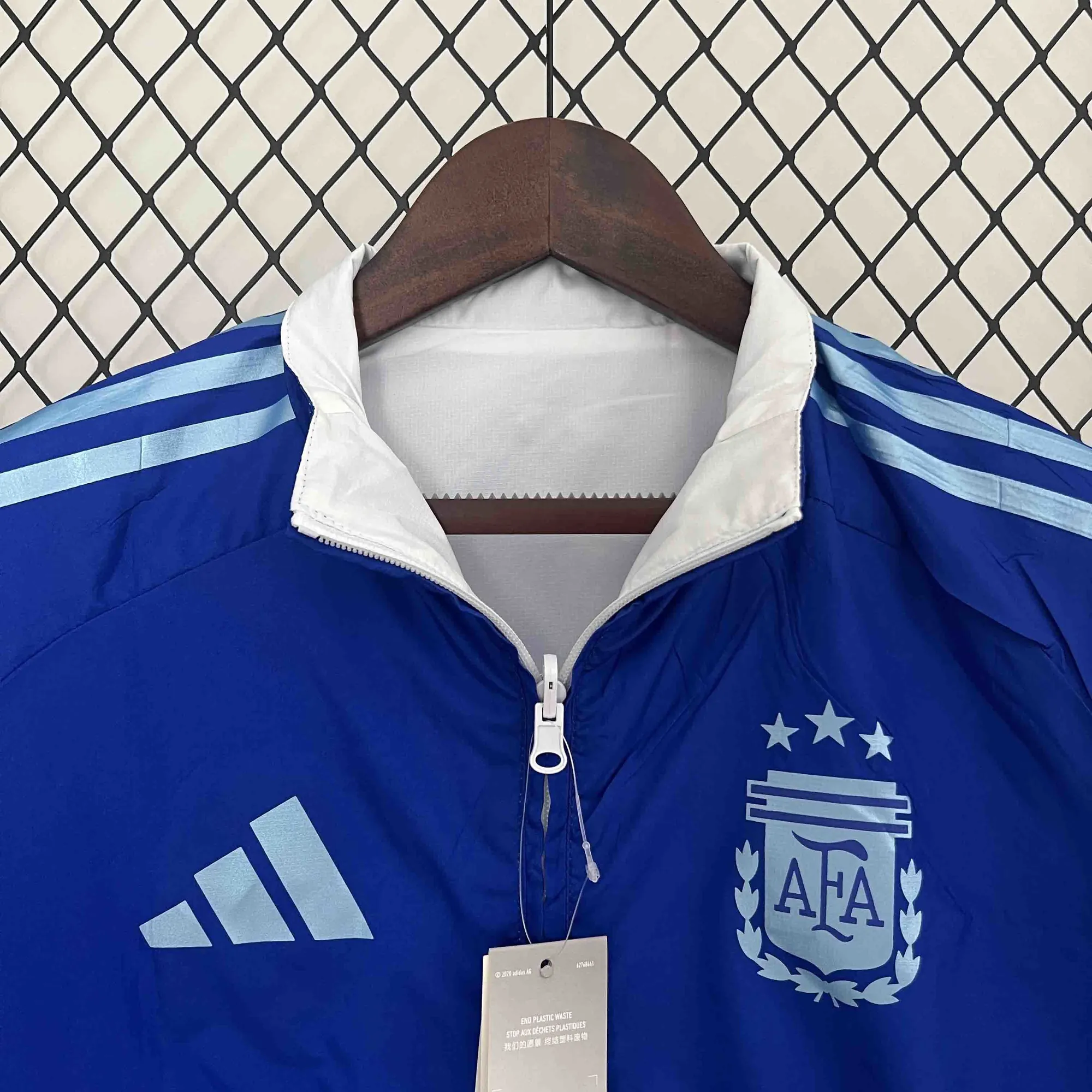 2024 Argentina Trench Coat Reversible Windbreaker Double-Sides Jacket Soccer AAAAJersey Yupoo 5