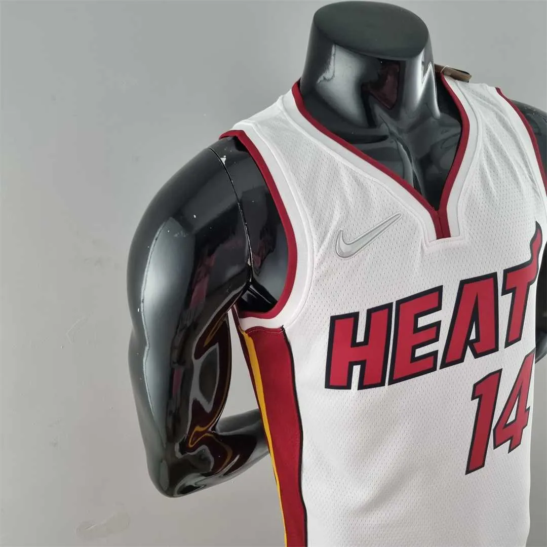 75th Anniversary Miami Heat HERRO#14 White NBA Jersey 9