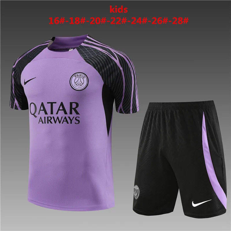 23-24 PSG Kids Training Soccer Jerseys Yupoo 2