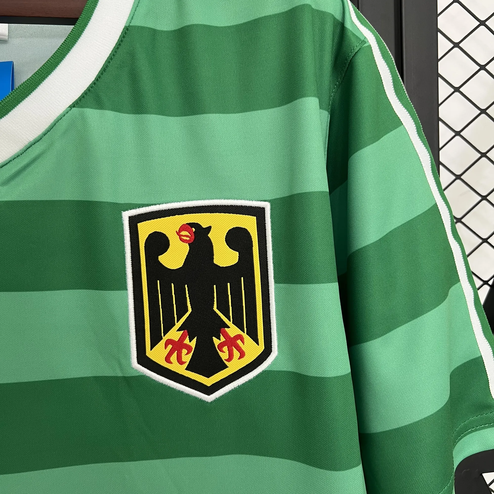 1984 Germany Away Retro Kit Vintage Green Shirt AAAAJersey Wholesale Yupoo 2