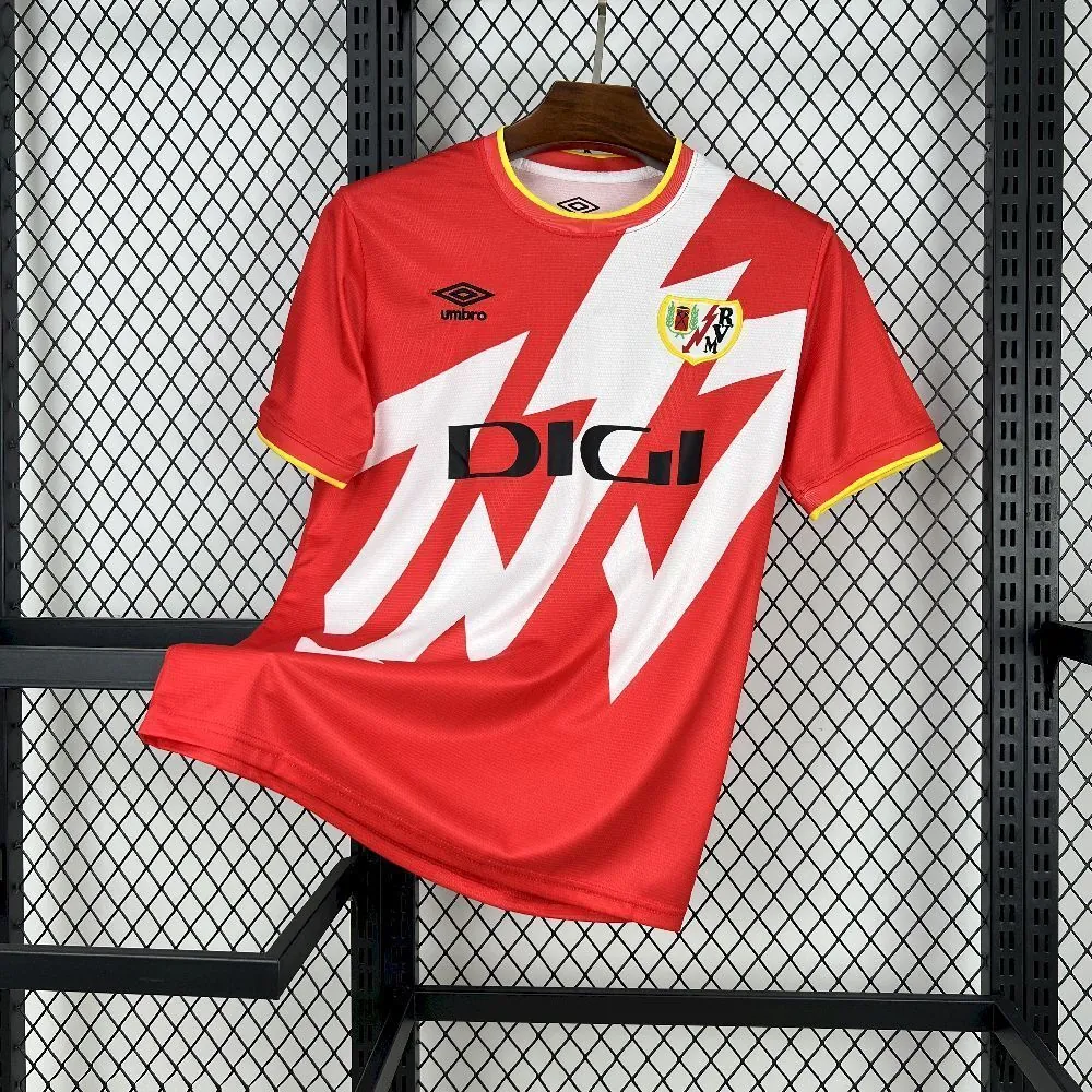 25-26 Rayo Vallecano Home Shirt Football Apparels AAAAJersey Supply Yupoo 7