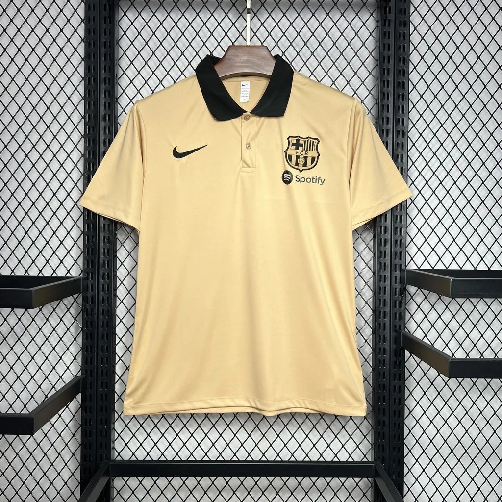 24-25 Barcelona Yellow POLO Shirt Sport AAAAJersey Yupoo 5