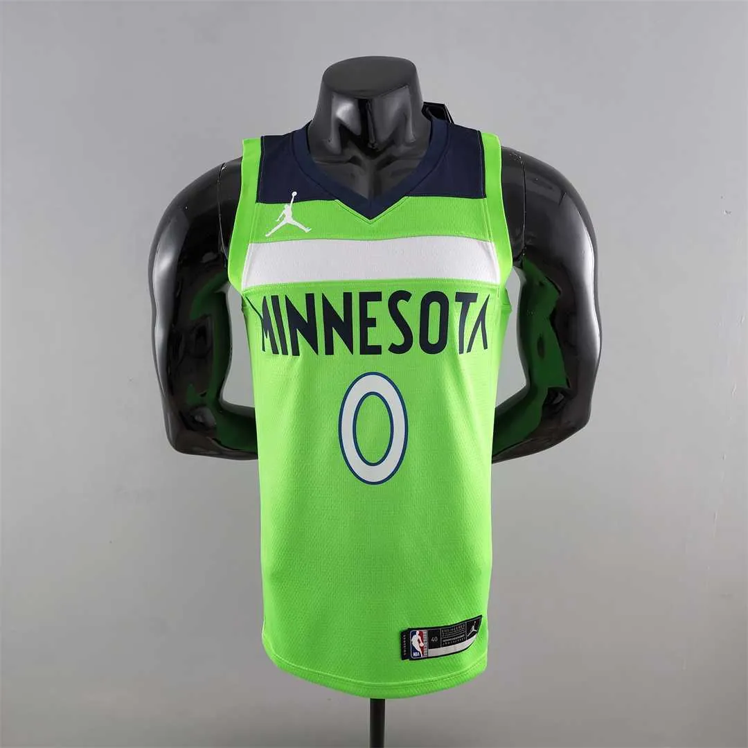 Minnesota Timberwolves RUSSELL#0 Air Jordan NBA Jersey Blue 9
