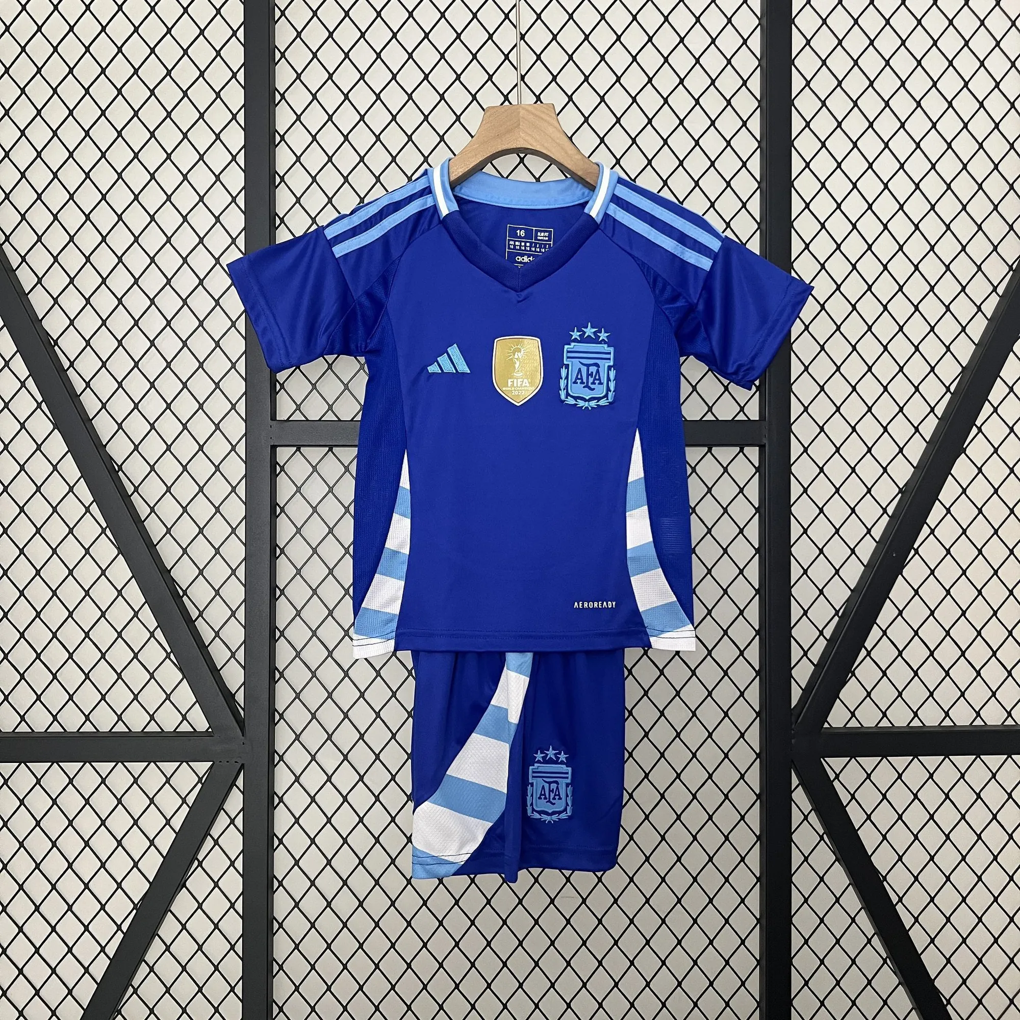 2024 Argentina Away Kid Kits Copa America Children Sets Football Replicas Yupoo 11