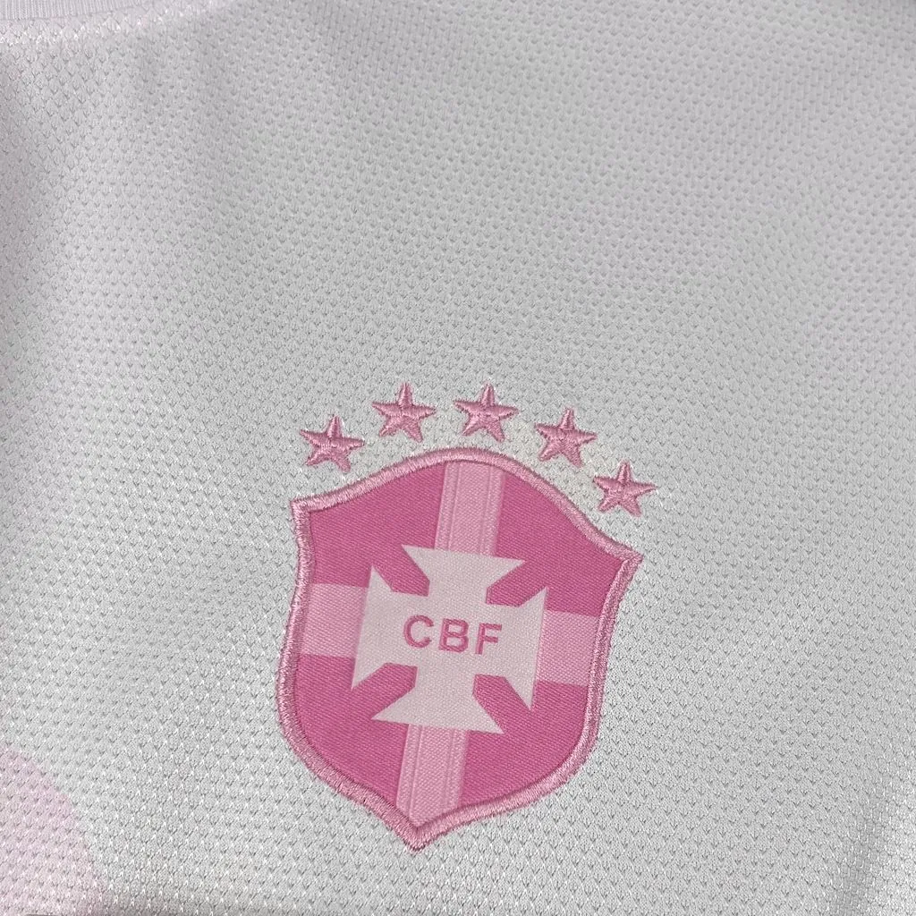 2025 Brazil Cristo Redentor Pink Special Edition T-Shirt Football Apparels Soccer AAAAJersey Yu 2