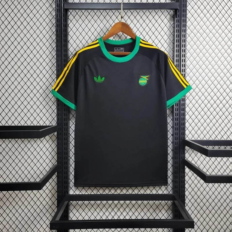 2024 Jamaica Training Kit Black Shirt Best Jerseys Yupoo 7