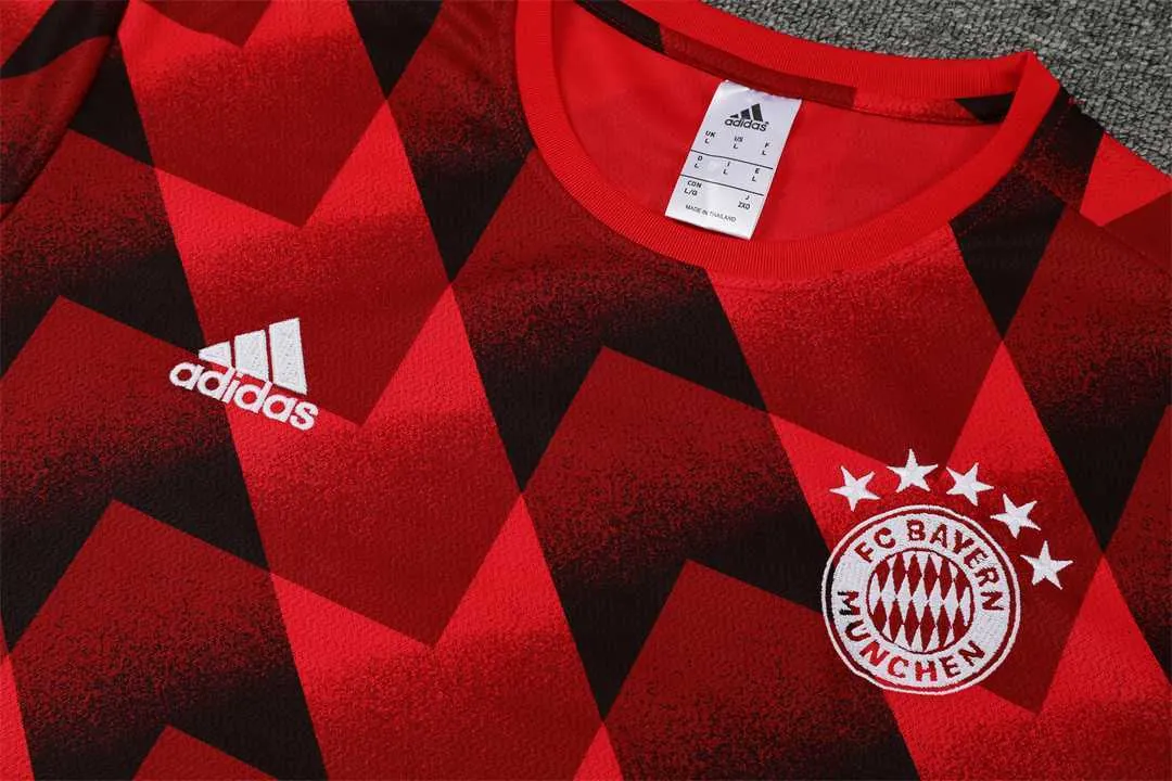 22-23 Bayern Training Suit Short Sleeve Kit Red 17