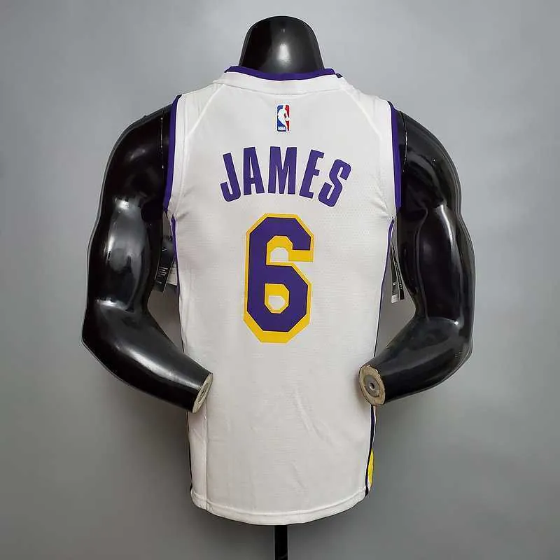 James #6 Lakers white 7