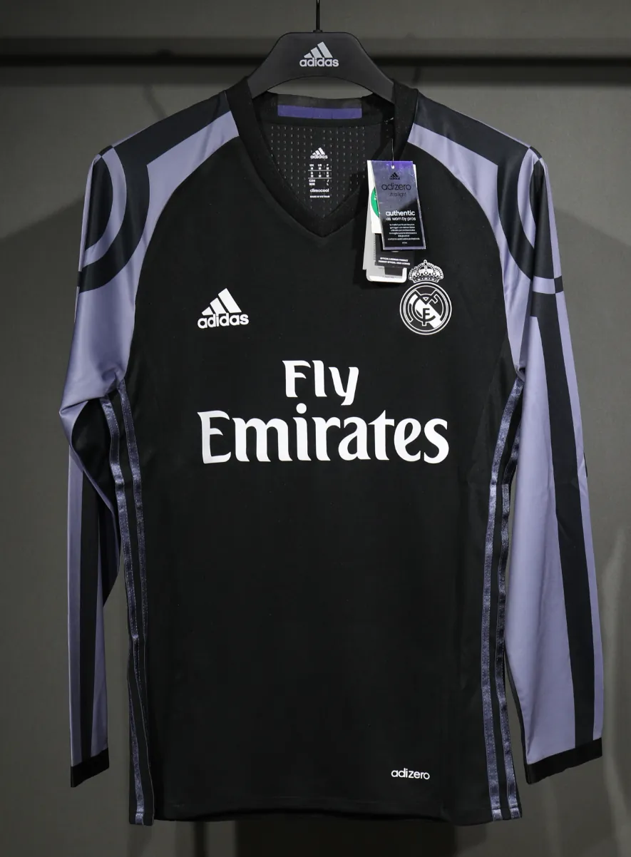 16-17 Real Madrid Third Retro Kit Vintage Player Version Long Sleeve Shirt AAAAJersey Dropship 5