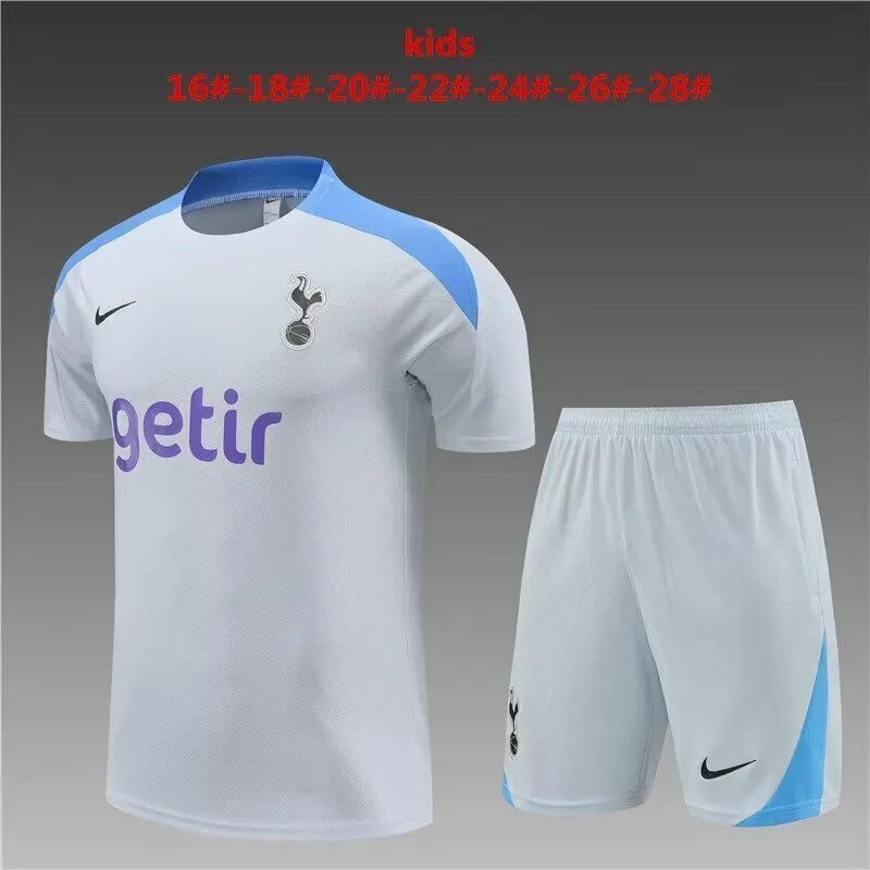 24-25 Tottenham Kids Training Soccer Jerseys Football Shirts 1