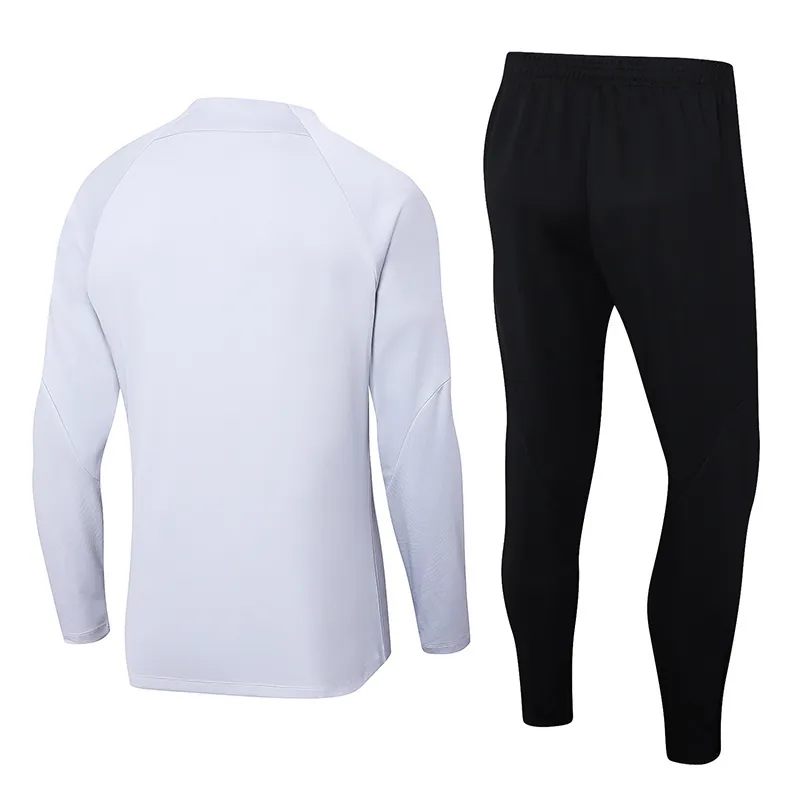 23-24 PSG Long Sleeve Tracksuit White Training Suits Football Replicas Yupoo 2
