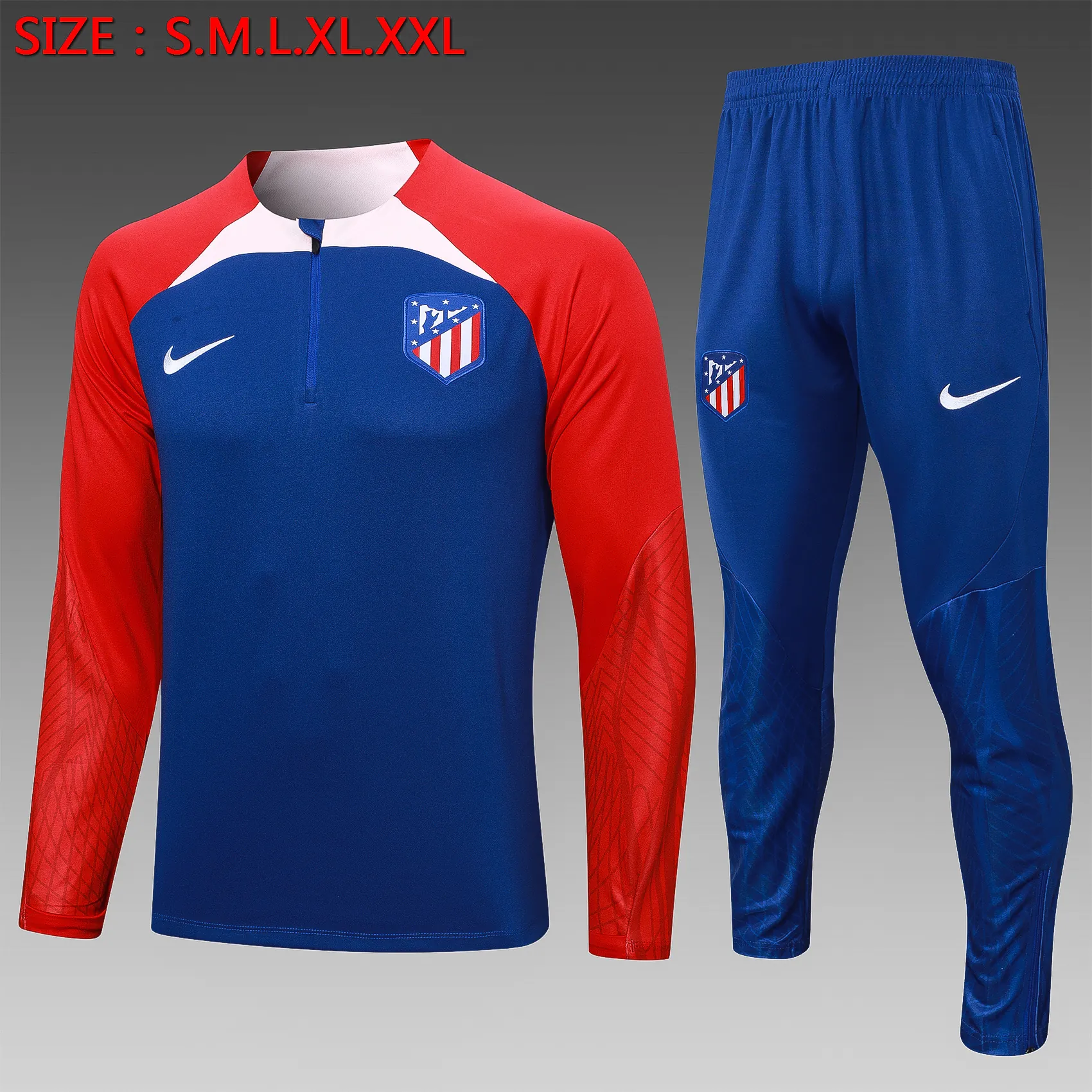 23-24 Atletico Madrid Long Sleeve Training Suit Yupoo 2