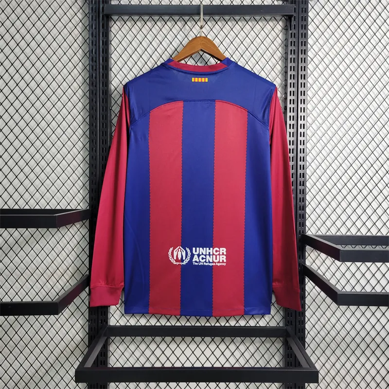 23-24 Barcelona Home Long Sleeve Size S-XXL Soccer Jerseys 8