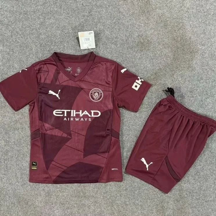 24-25 Manchester City Third Kid Kits Youth Apparels Sport AAAAJersey Yupoo 4