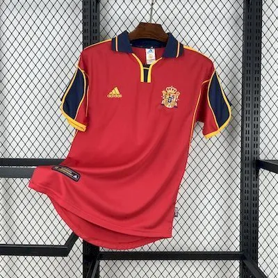 1998 Spain Home Retro Kit Vintage Shirt AAAAJersey Supply Yupoo 9