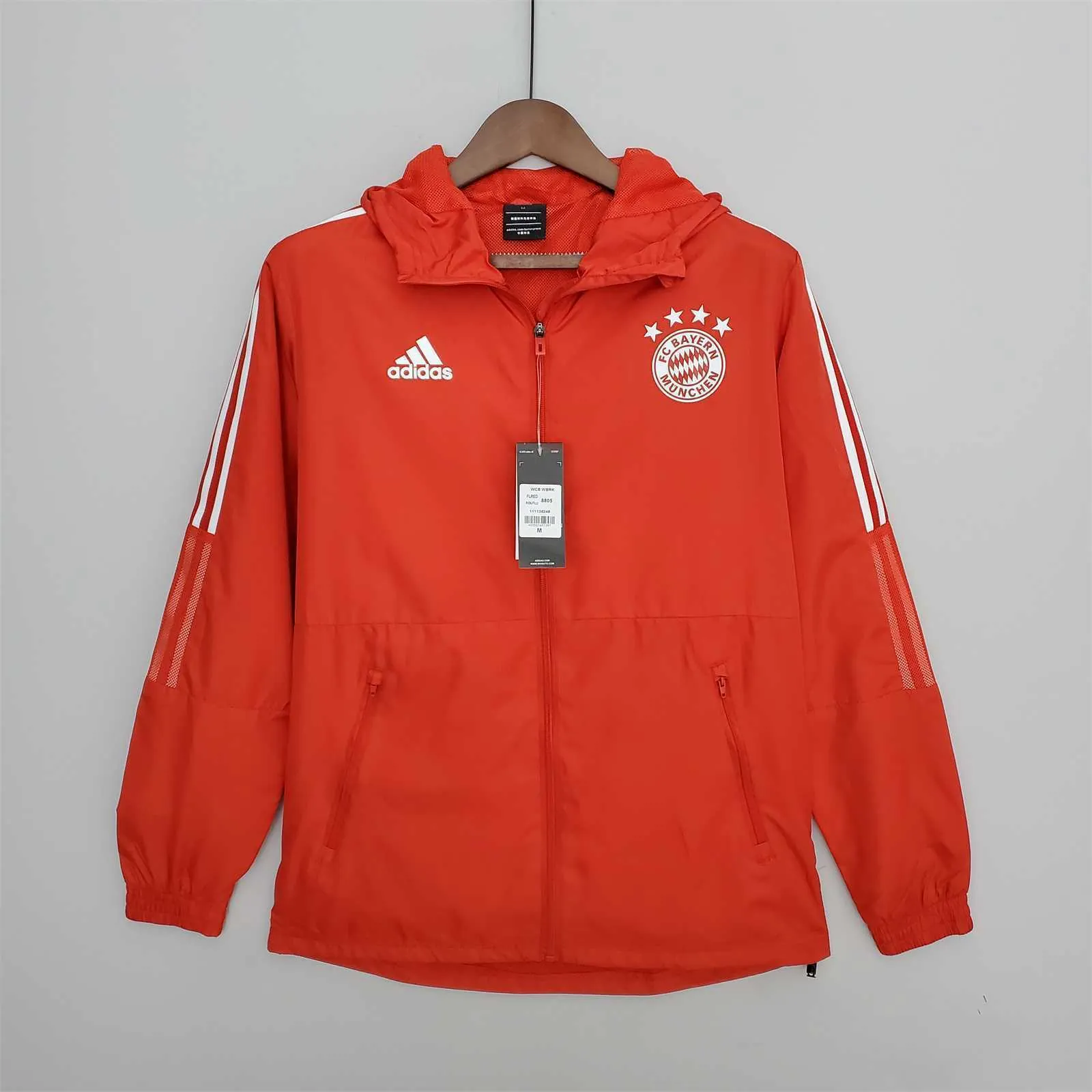 22-23 Bayern red windbreaker 8