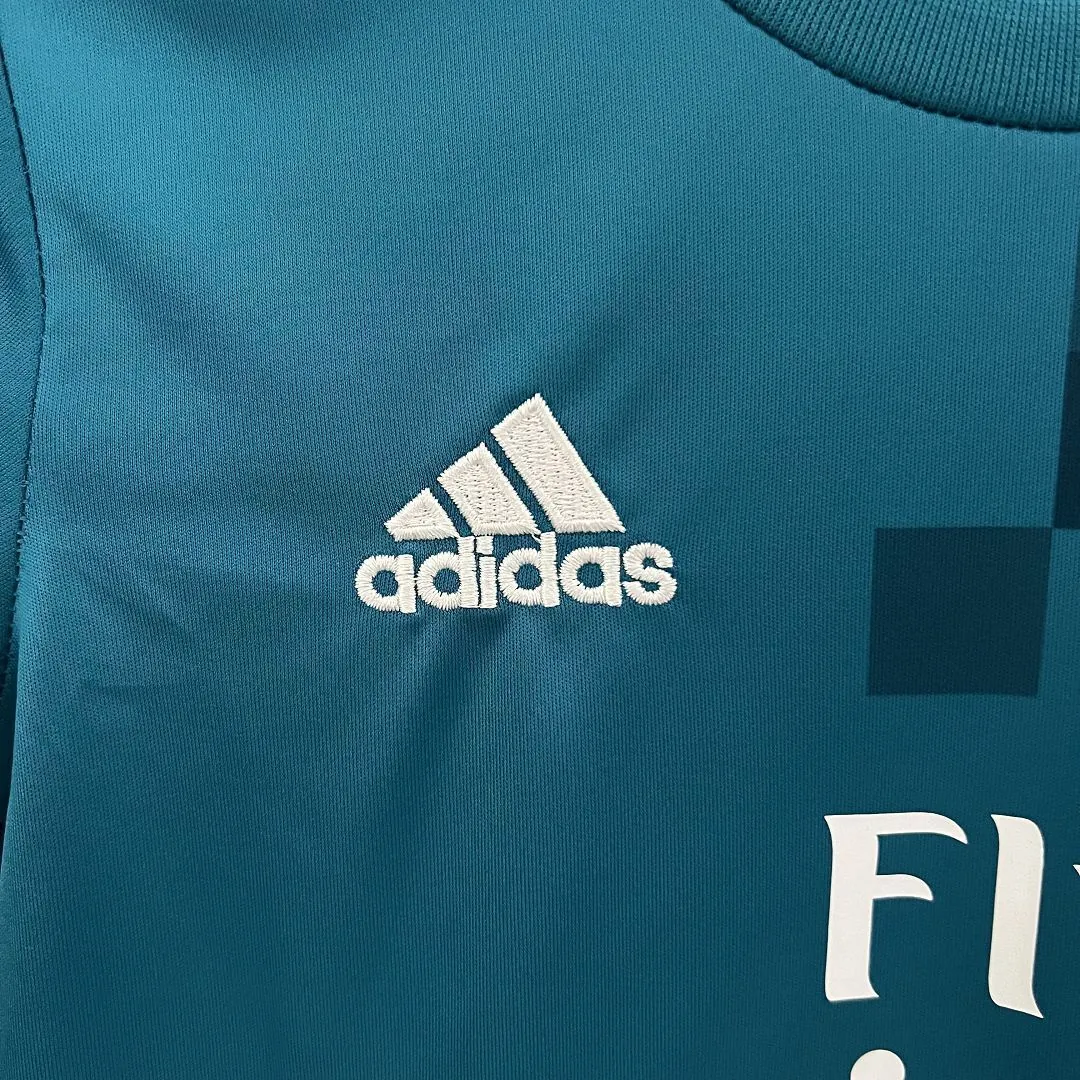 17-18 Real Madrid Third Away Retro Kids Kit Size-16-28 Soccer Jersey Yupoo 12