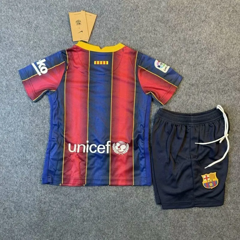 20-21 Barcelona Home Retro Kid Kits Youth Apparels Soccer AAAAJersey Yupoo 1