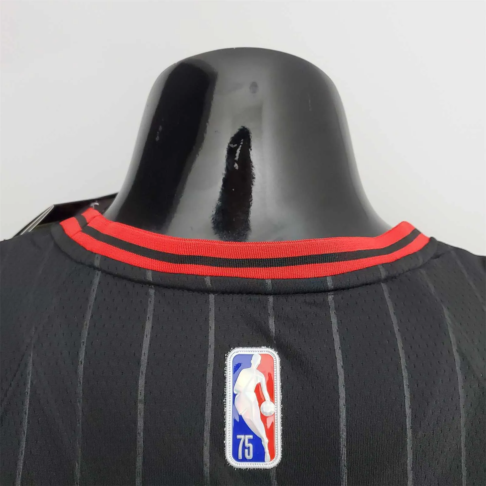75th Anniversary Jordan #23 Bulls Flyers Black NBA Jersey 7