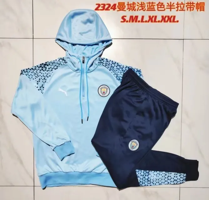 23-24 Manchester City Hoodie Long Sleeve Training Suit Yupoo 3