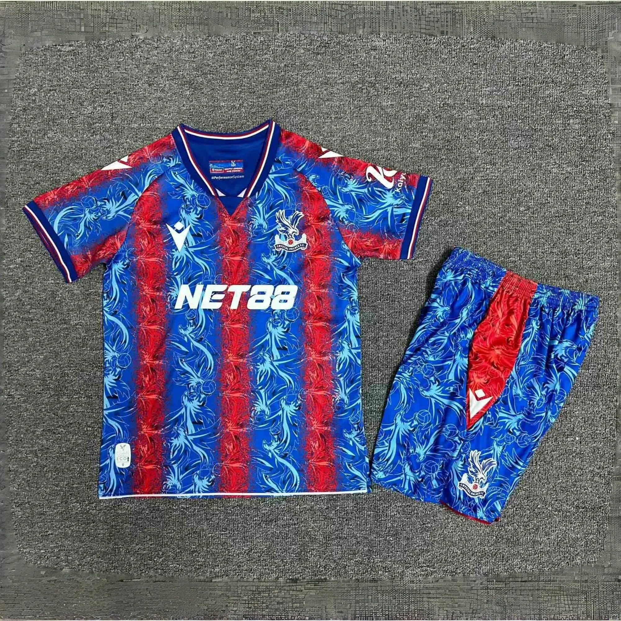 24-25 Crystal Palace Home Kid Kits Youth Apparels Sport AAAAJersey Yupoo 1