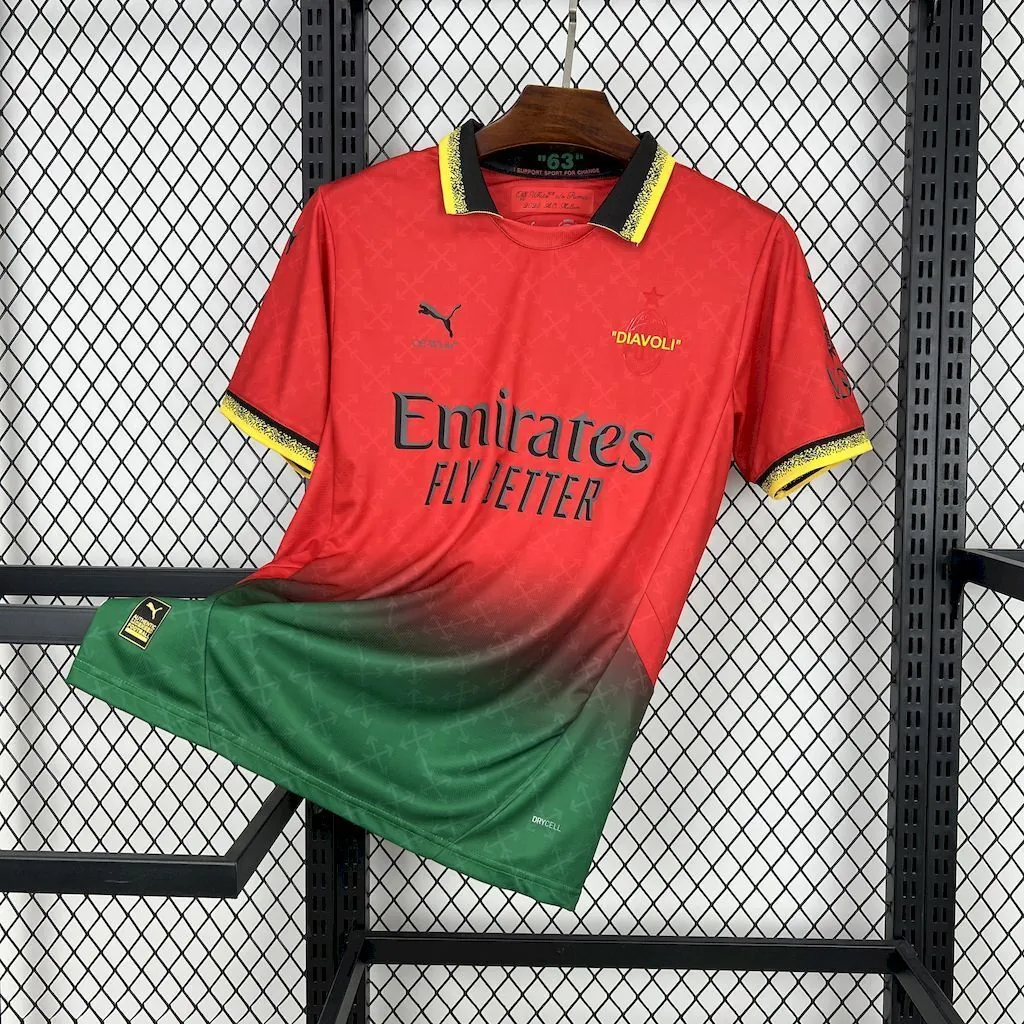 24-25 AC Milan Fourth Red Shirt Football Apparels Soccer AAAAJersey Yupoo 7