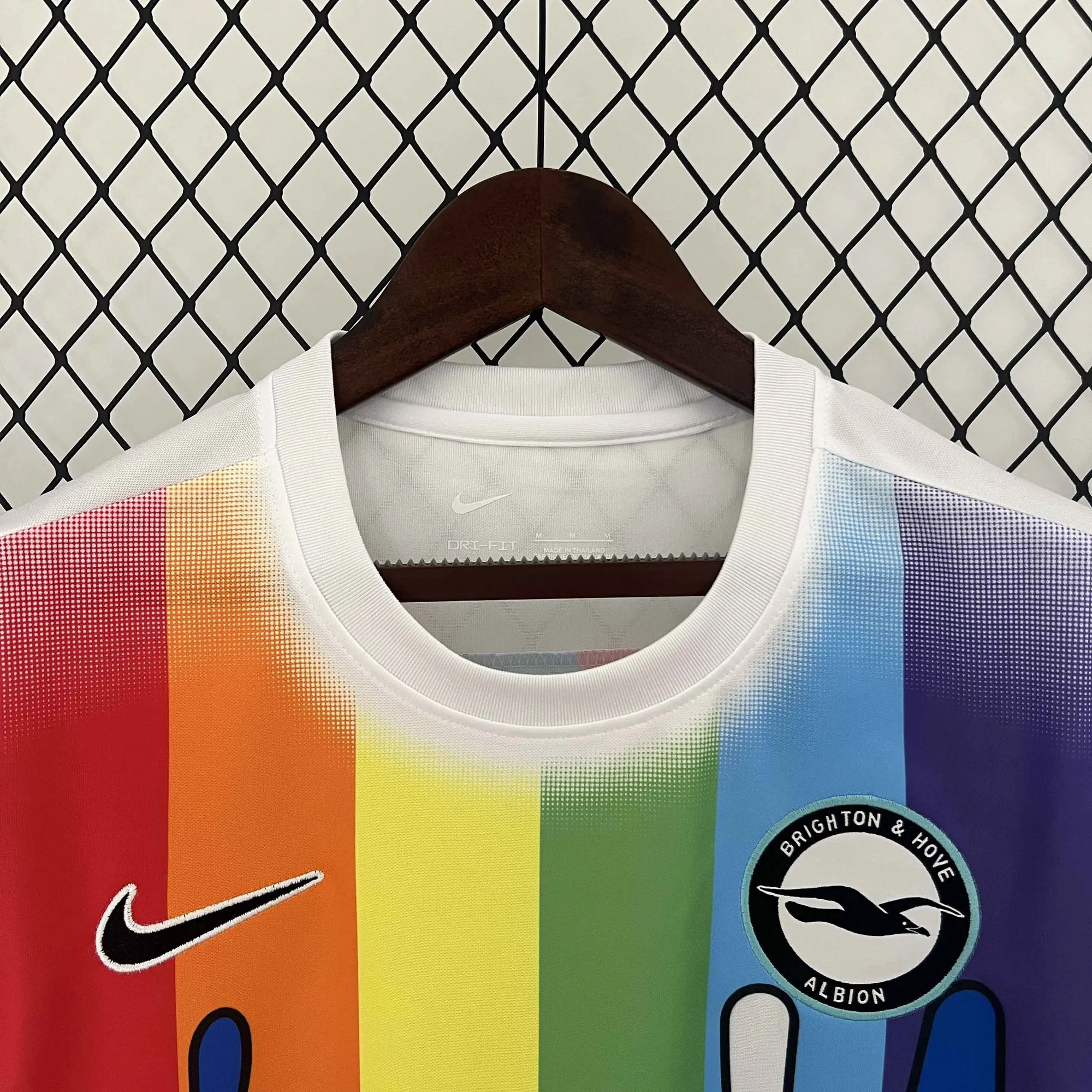 24-25 Brighton & Hove Albion Rainbow Laces Pre-Match Shirt AAAAJersey Supplier Yupoo 1