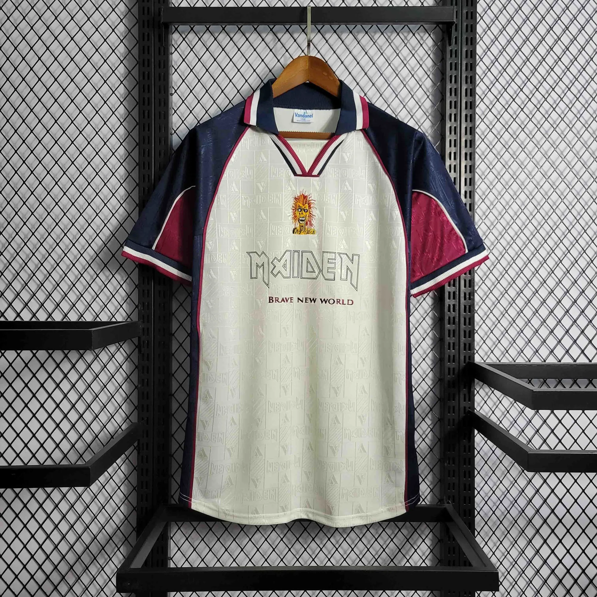 99-00 West Ham Iron Maiden Away Retro Kit Vintage Shirt Sport AAAAJersey Yupoo 6