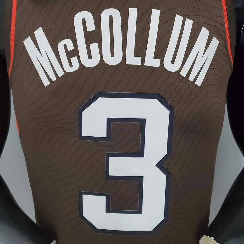 2021 McCOLLUM#3 Trail Blazers City Edition Brown 3