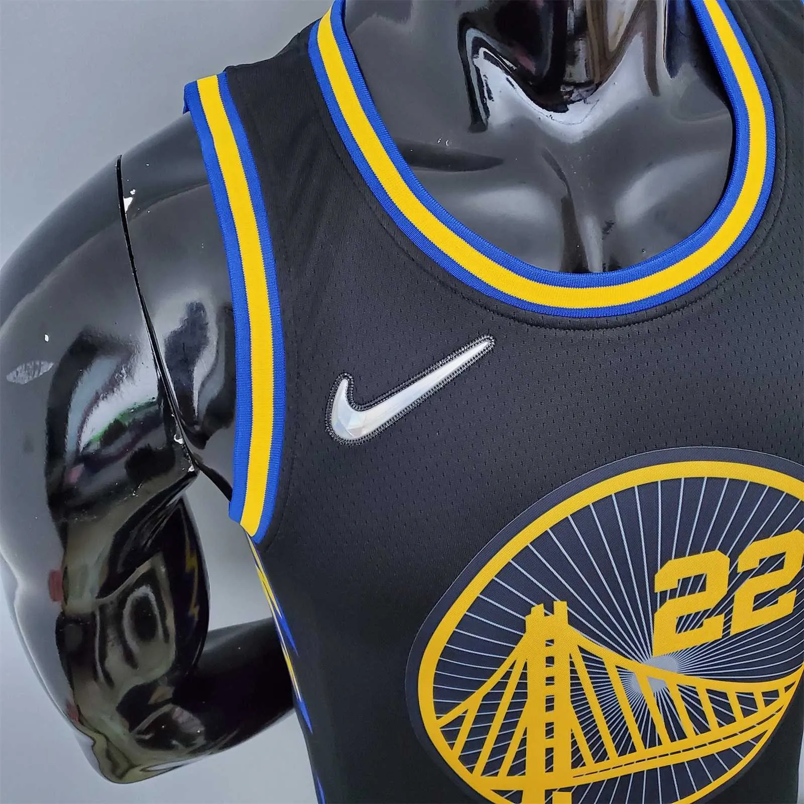 2022 75th Anniversary Wiggins #22 Warriors City Edition Black 3