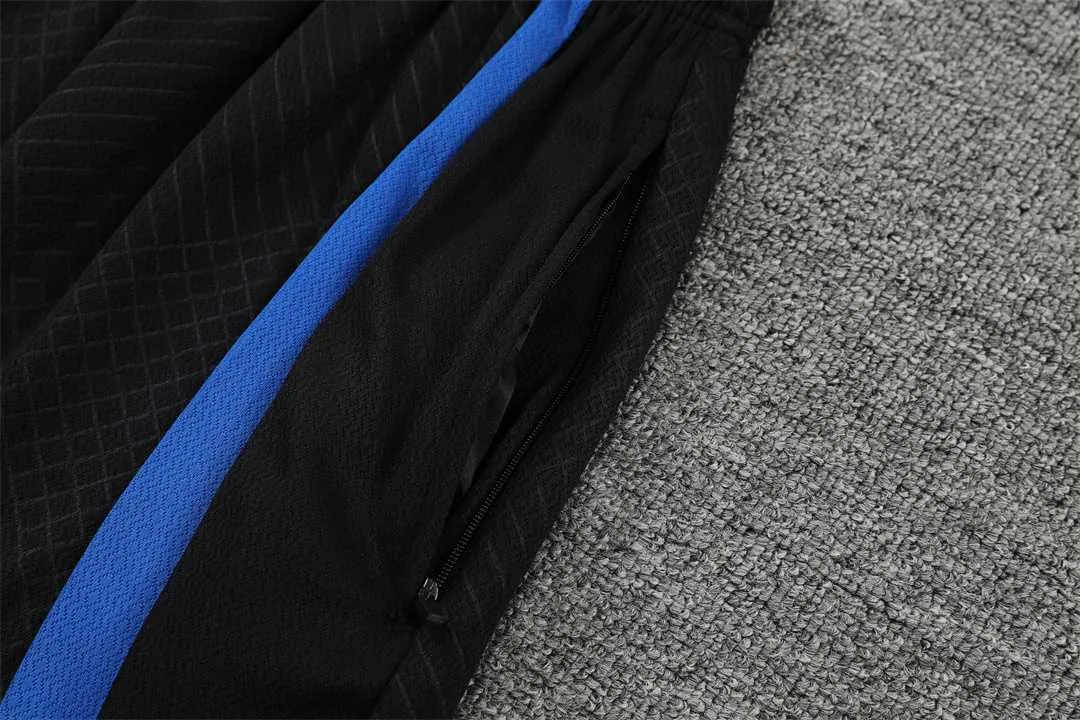 22-23 PSG training suit short sleeve kit Black Blue 12
