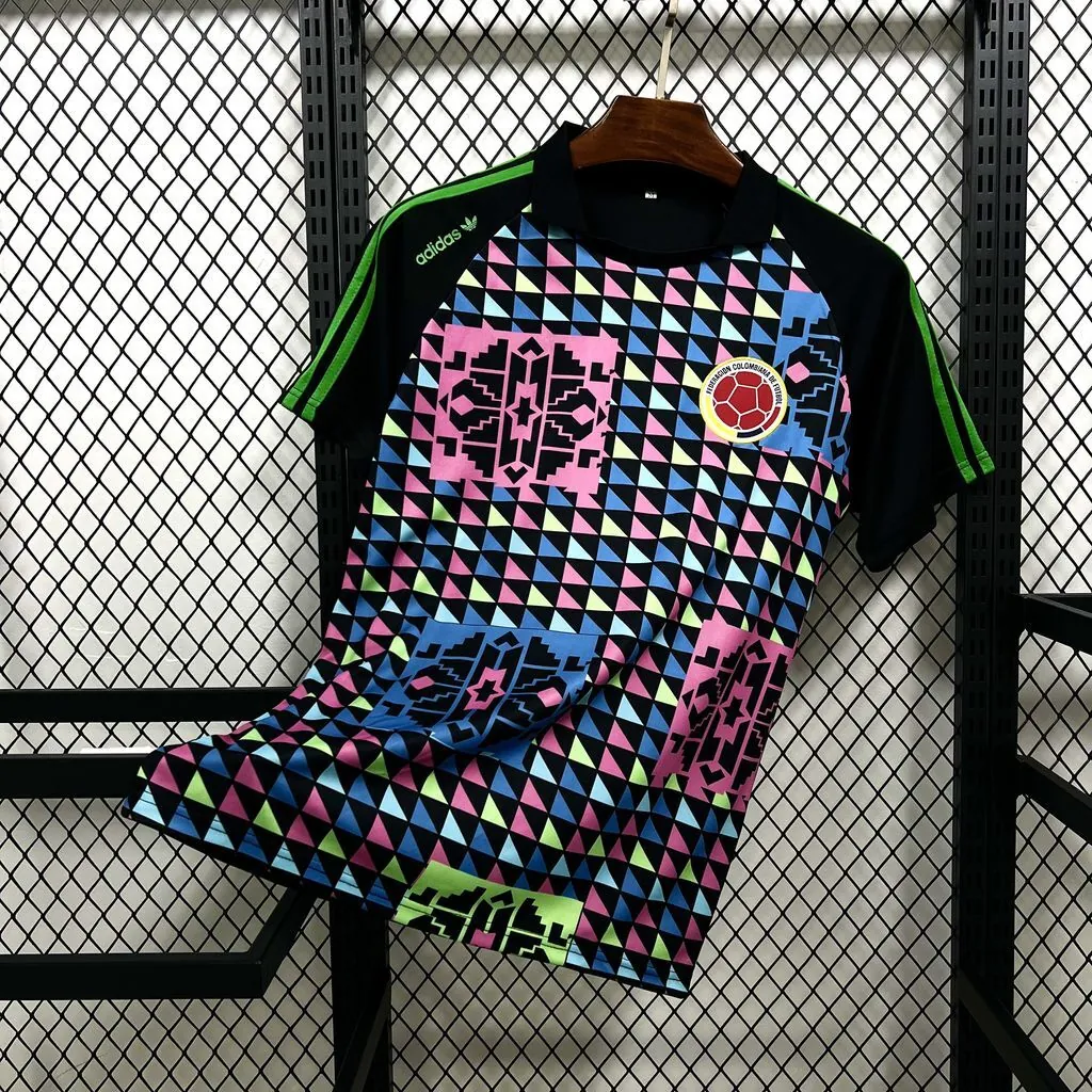 1990 Colombia Retro Mens Goalkeeper Kit Football Shirt AAAAJersey Supply Yupoo 5 9