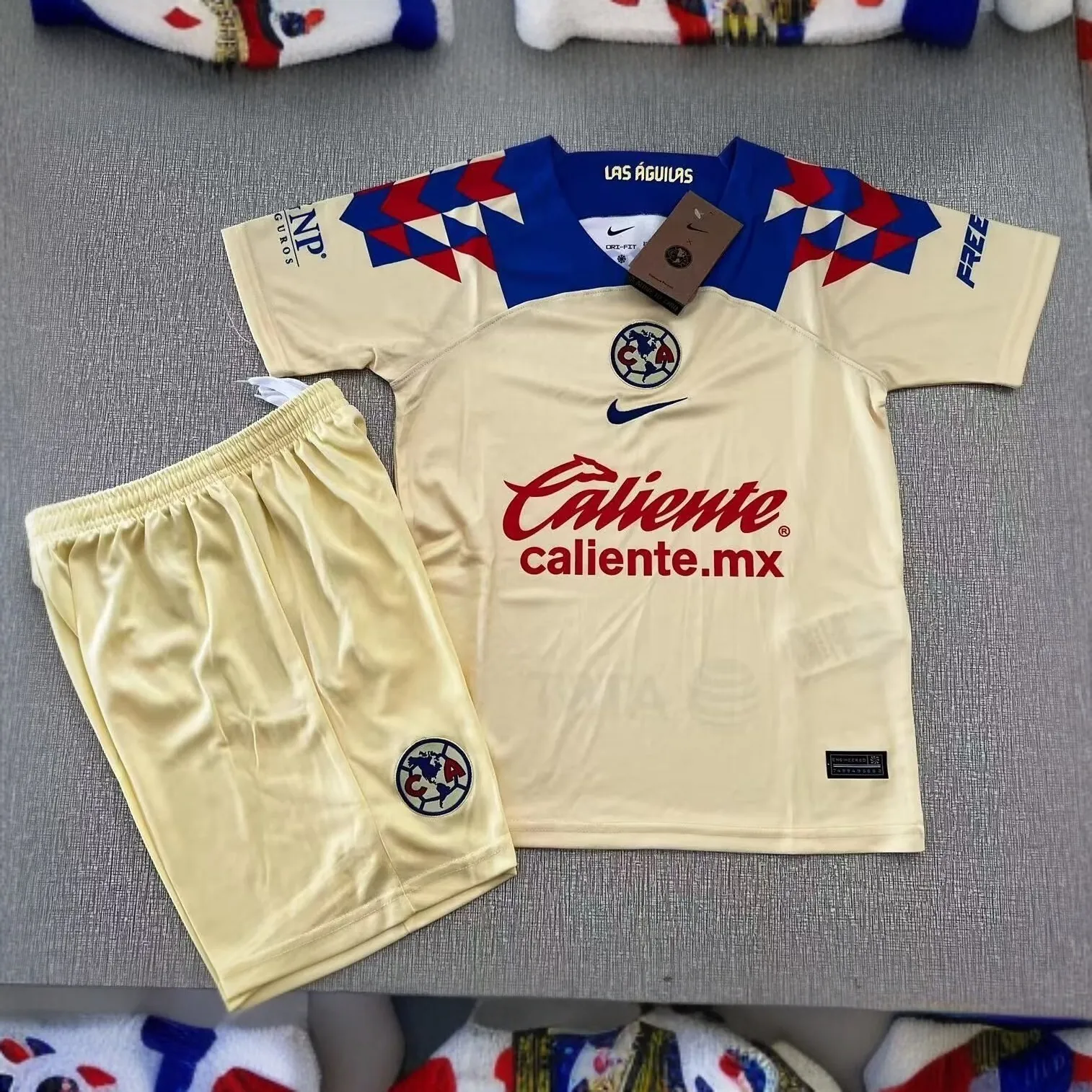 23-24 Club América Home Kids Kits Children Suits Soccer Jerseys Yupoo 2