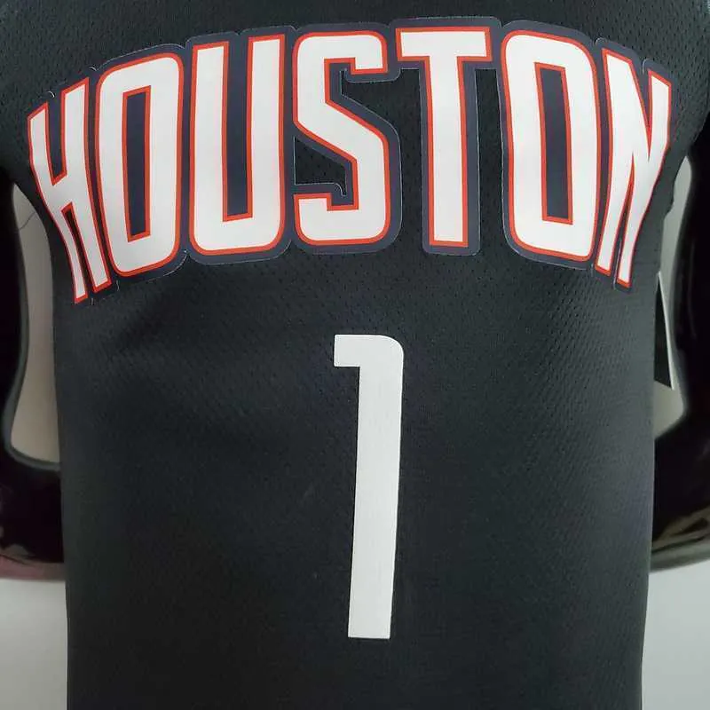 New Rockets Jordan McGrady#1 Theme Limited City Edition Black 4