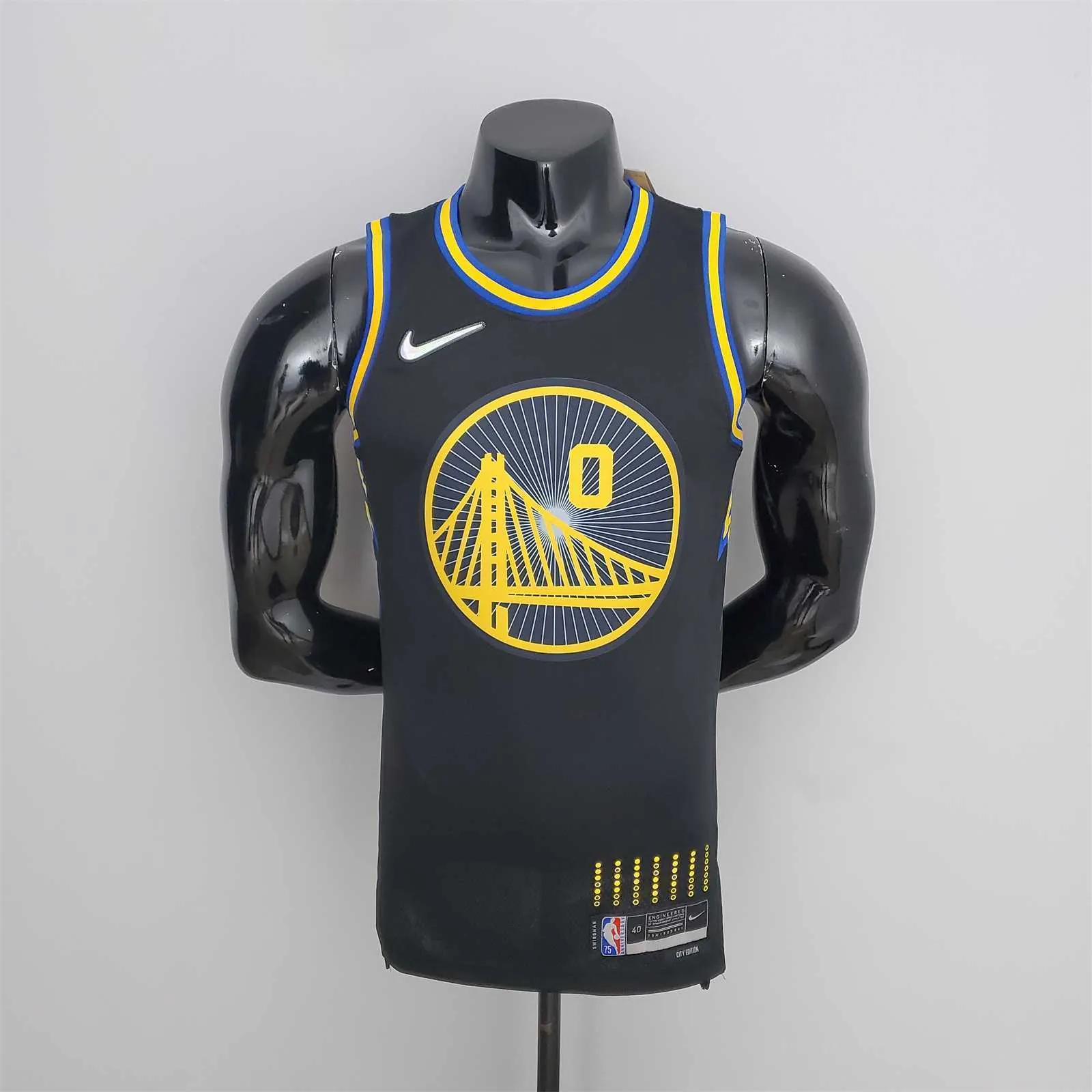 2022 Season Payton II#0 Warriors City Edition Black NBA Jersey 9