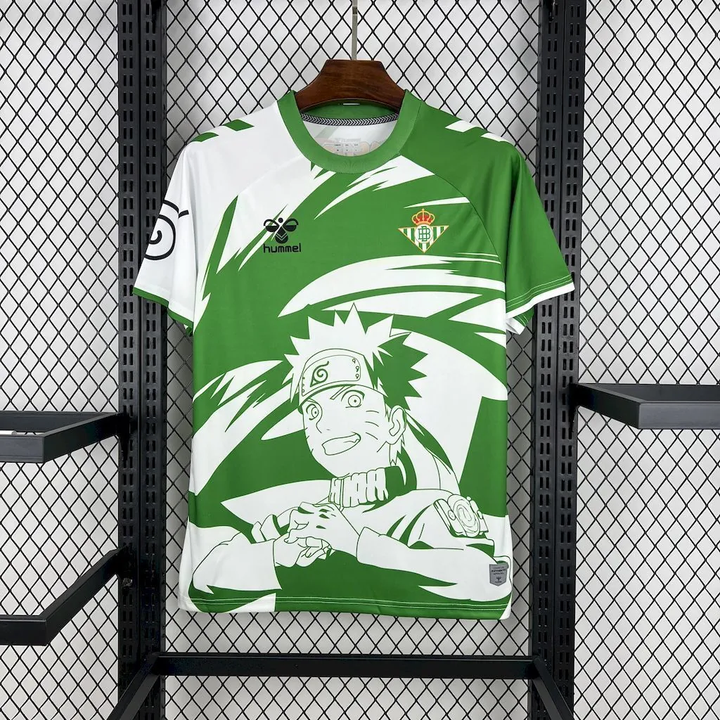 25-26 Real Betis x Naruto Special Edition Kit Football T-Shirt AAAAJersey Supply Yupoo 7