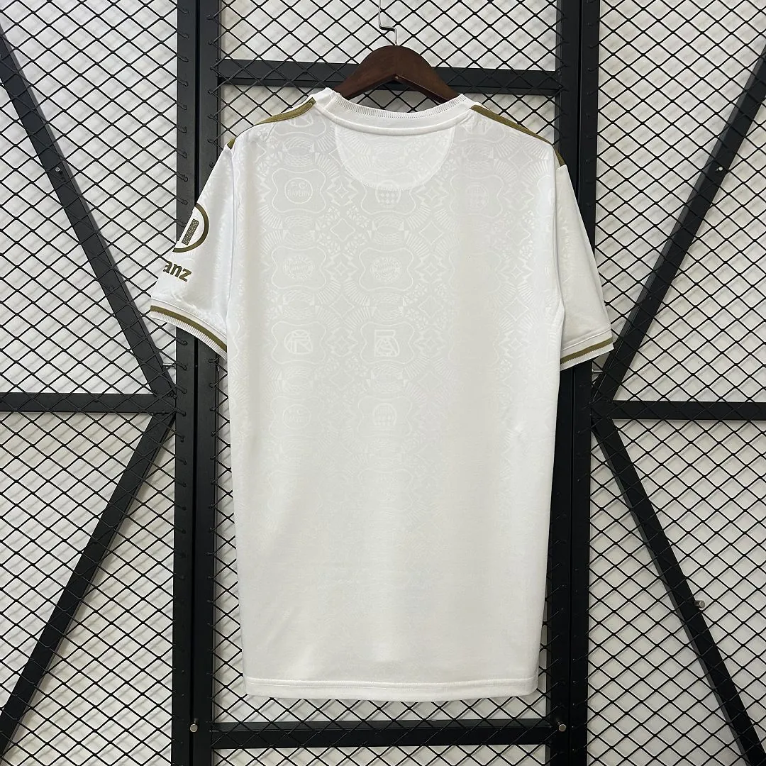 24-25 Bayern Munich 125th Anniversary White Kit Soccer T-Shirt AAAAJersey Dropship Yupoo 2