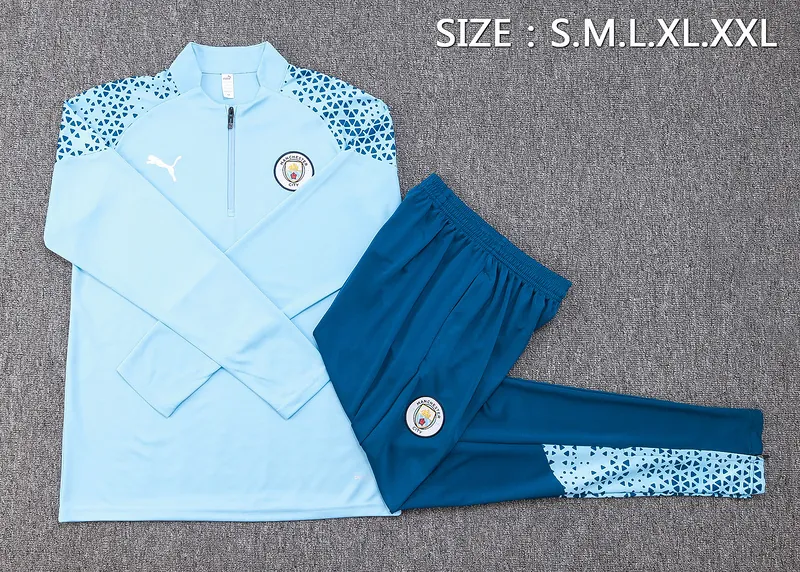 23-24 Manchester City Long Sleeve Training Suit Yupoo 1