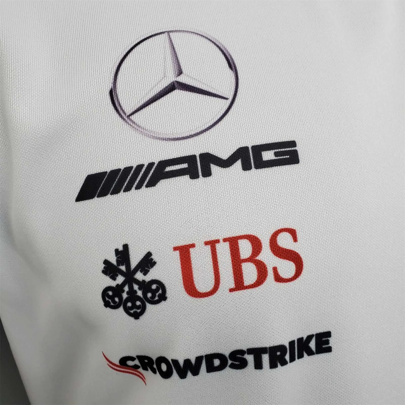 F1 Formula One racing suit; Mercedes White 6