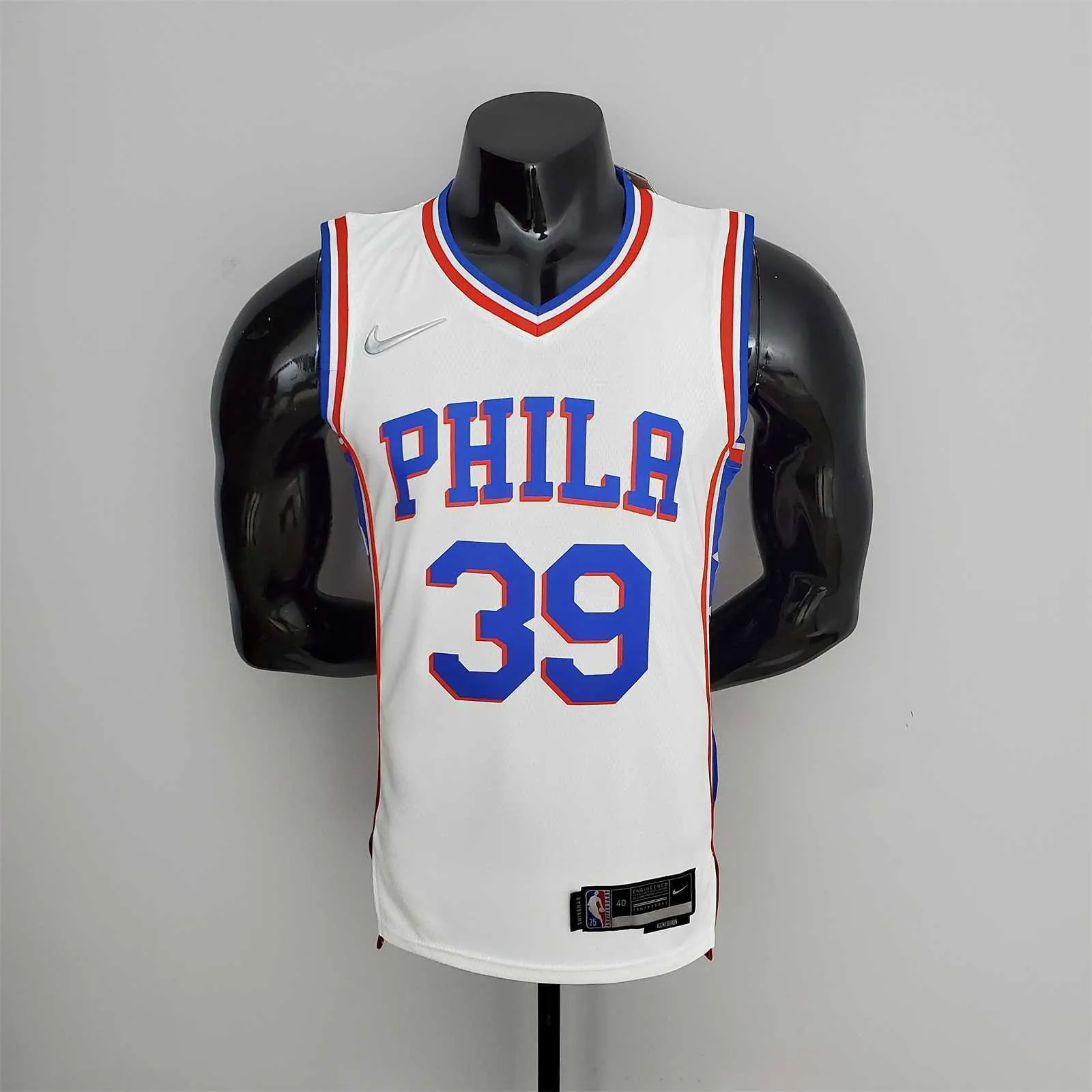 75th Anniversary Philadelphia 76ers HOWARD#39 White NBA Jersey 10