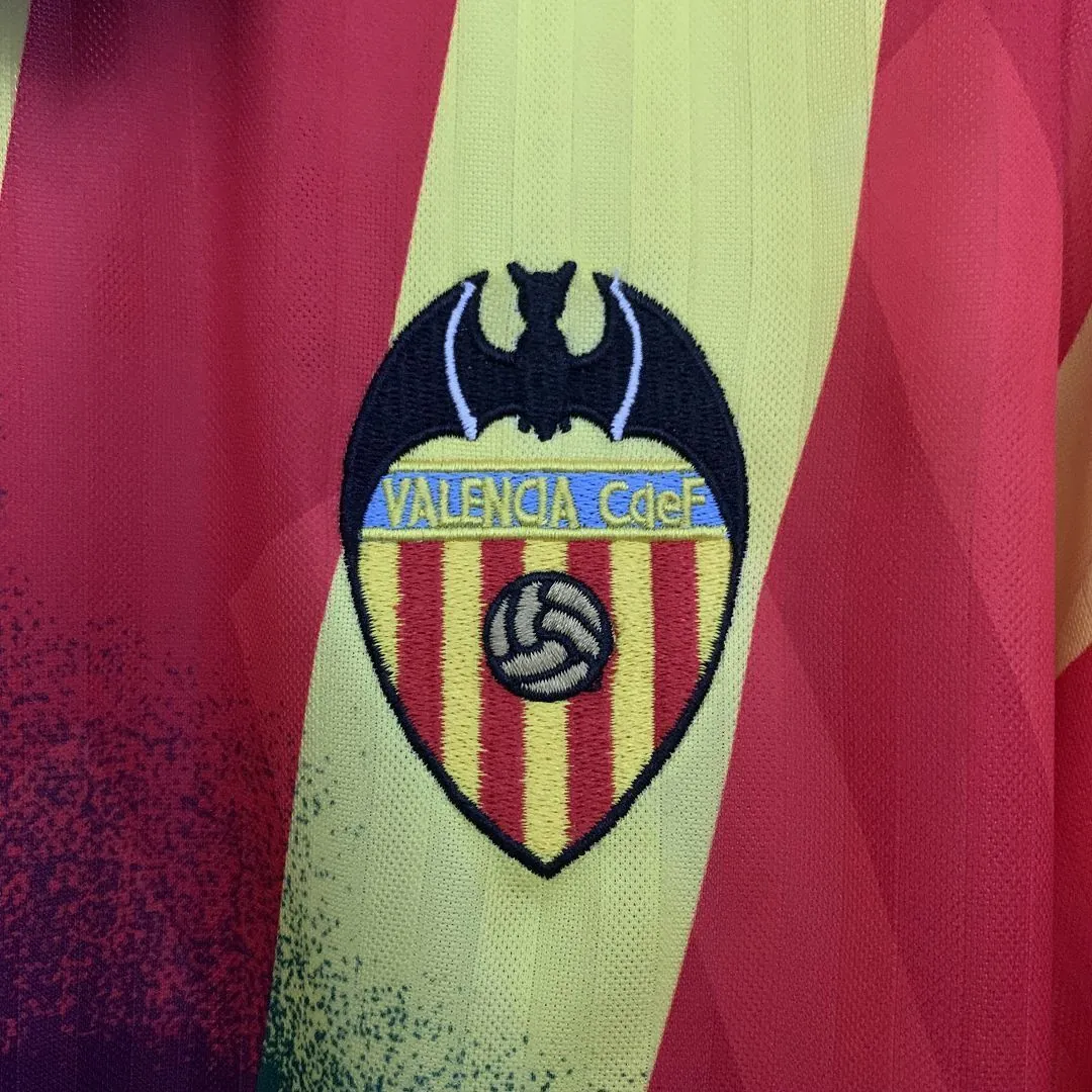 95-96 Valencia Away Retro Kit Vintage Shirt AAAAJersey Supply Yupoo 2