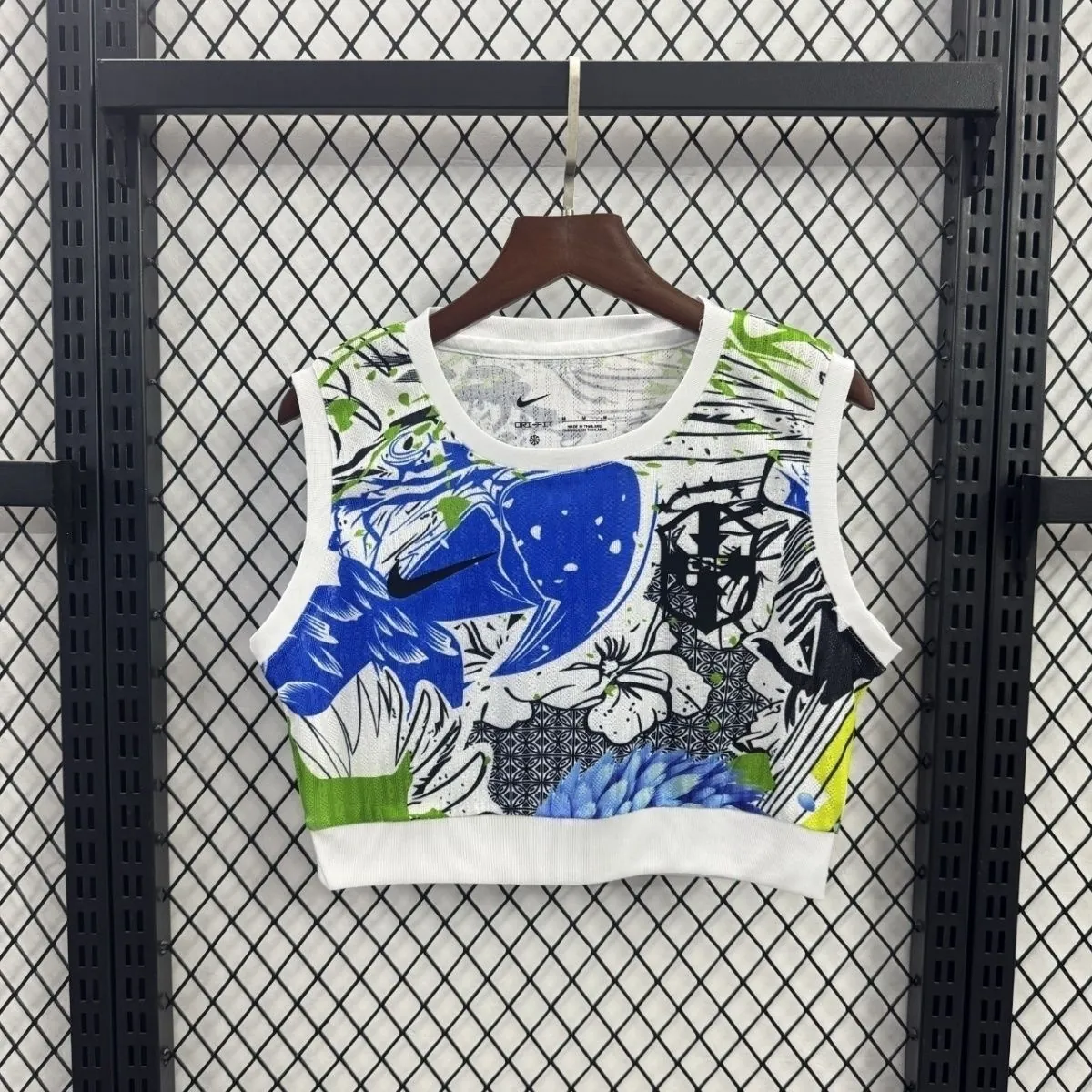 2025 Brazil Special Edition Women's Summer Kit Lady Vest Apparels AAAAJersey Supply Yupoo 6