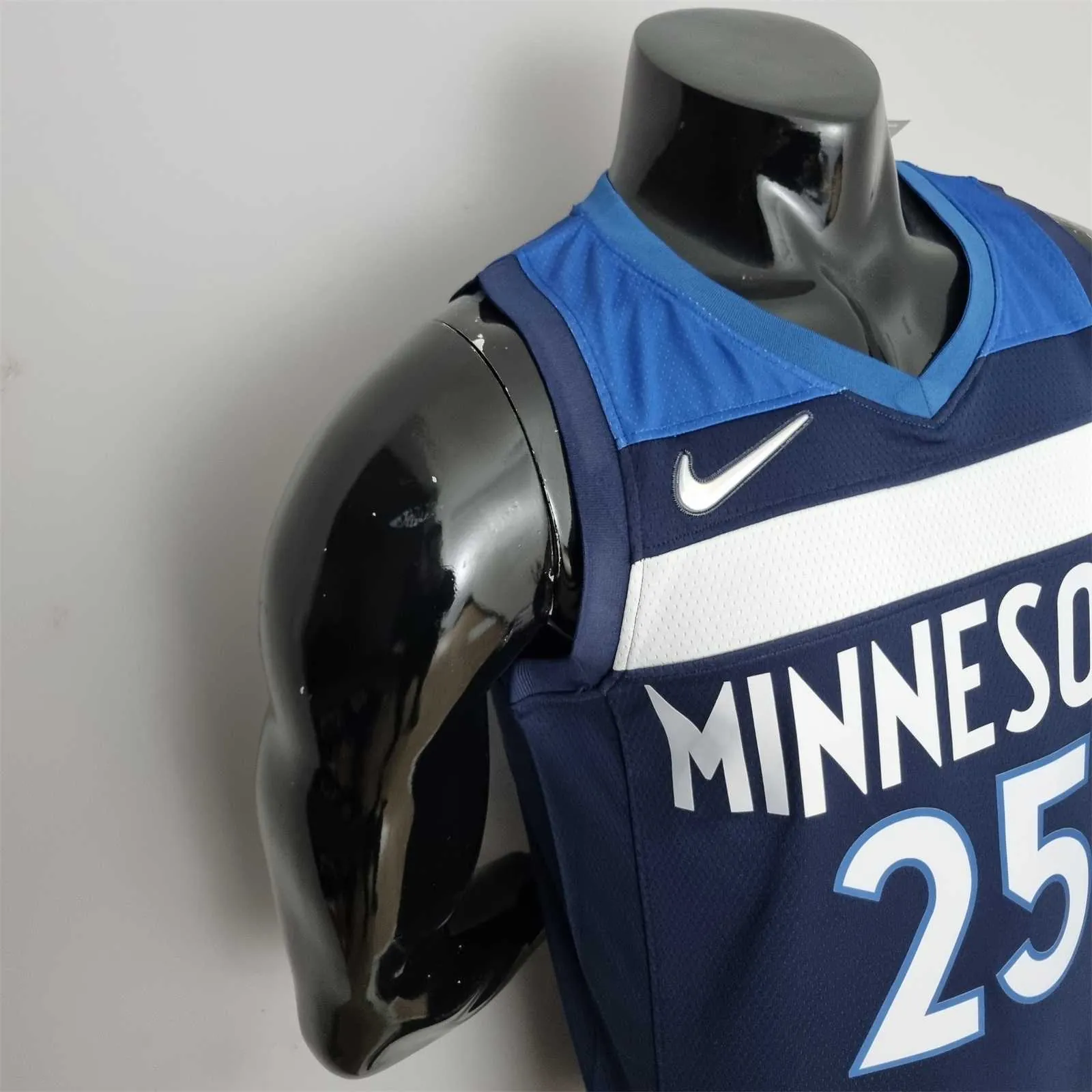 75th Anniversary Minnesota Timberwolves Rose #25 Royal Blue NBA Jersey 4