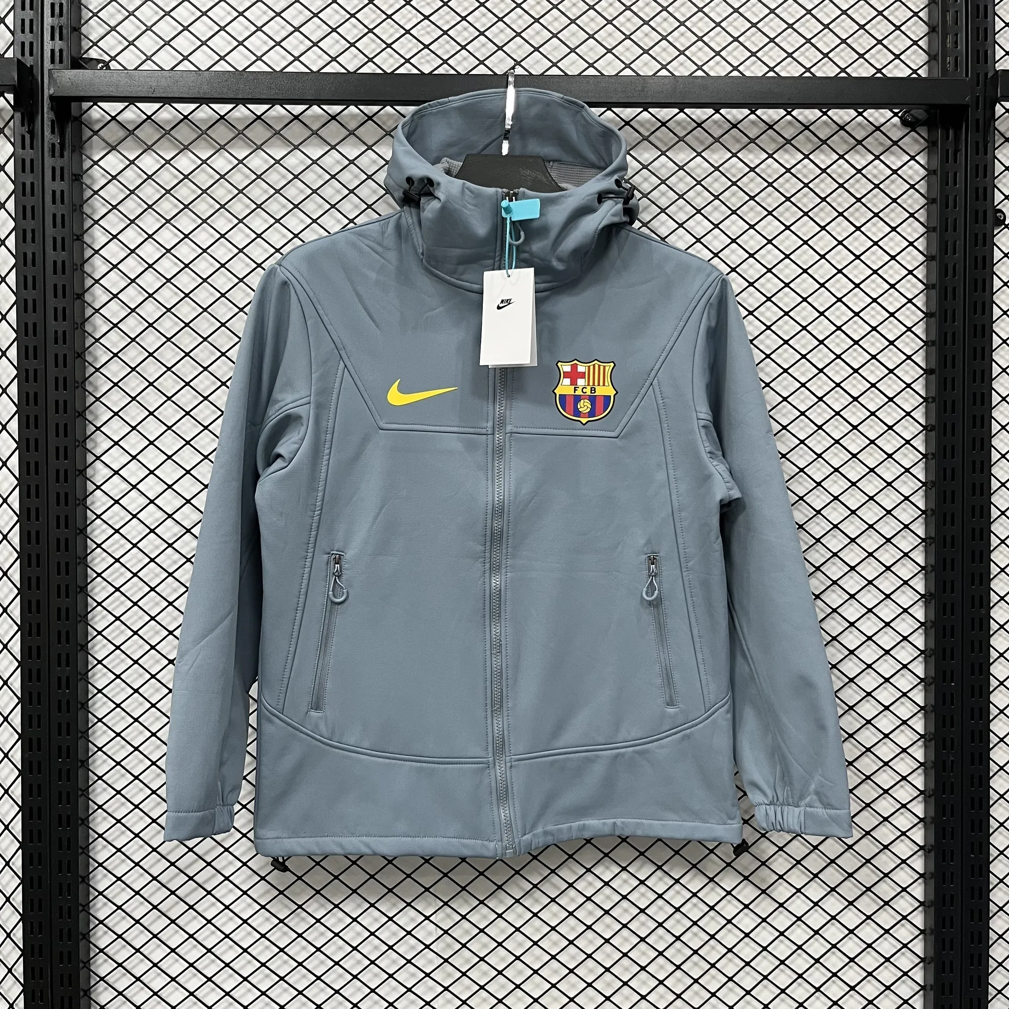 25-26 Barcelona hardshell jacket Kit Soccer Windbreaker AAAAJersey Supply Yupoo 5