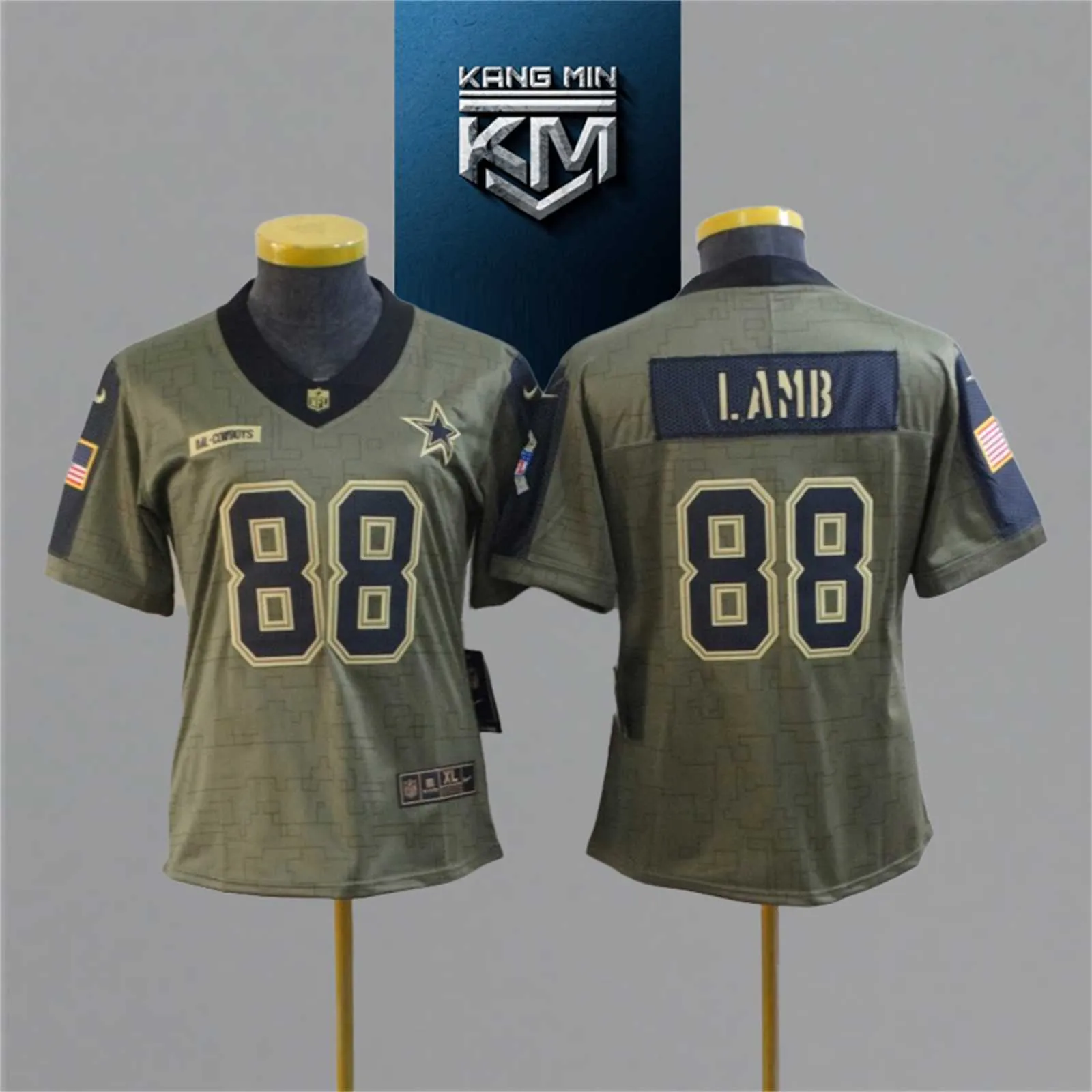 2021 New Tribute to NFL Jersey woman 3