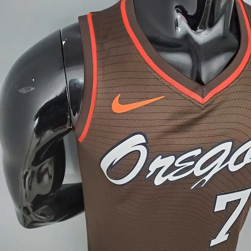 2021 ROY#7 Trail Blazers City Edition Brown 2
