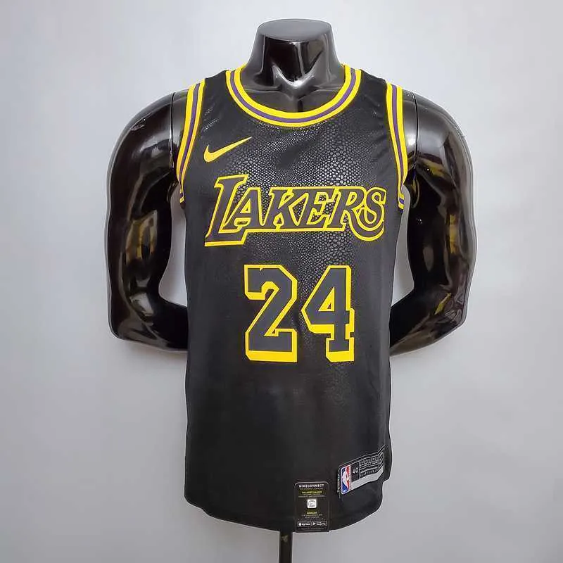 New Bryant #24 Lakers black 4
