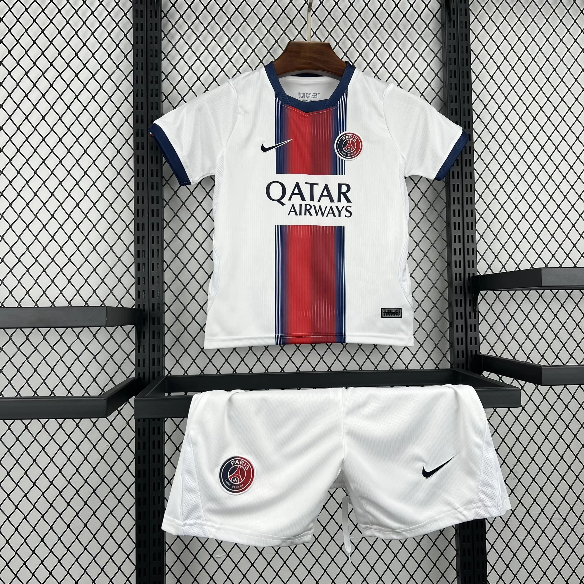 26-27 PSG Away Kid Kits Youth Football Apparels AAAAJersey Supply Yupoo 6 3