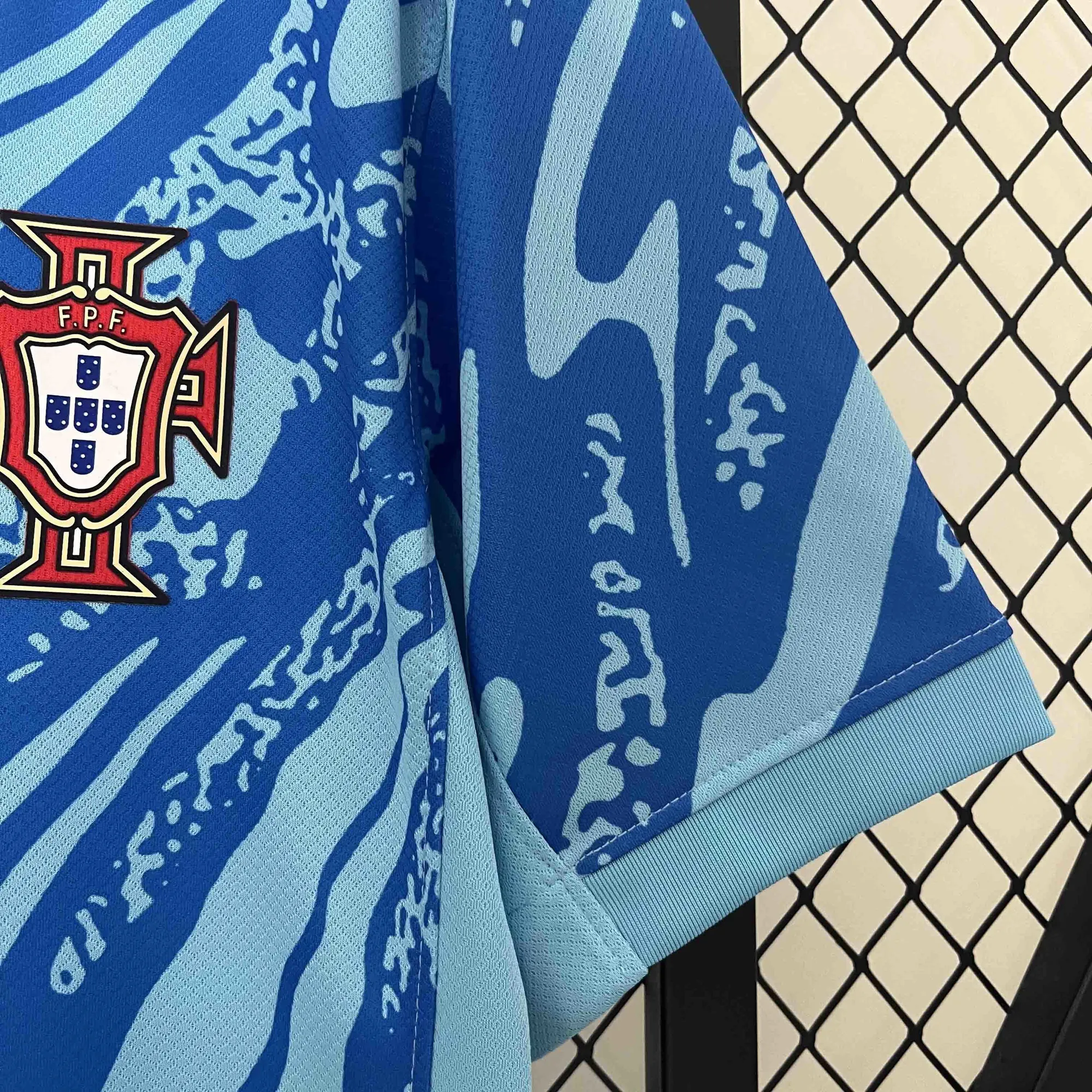 2024 Portugal Blue Goalkeeper Kit Sport AAAAJersey Yupoo 3