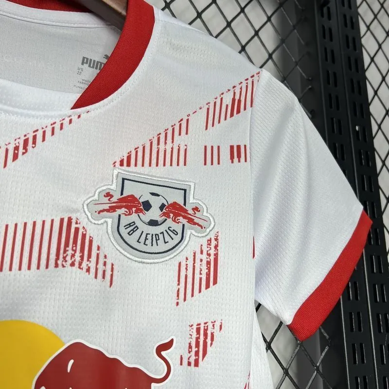 24-25 RB Leipzig Home Kid Kits Youth Apparels Football AAAAJersey Yupoo 5